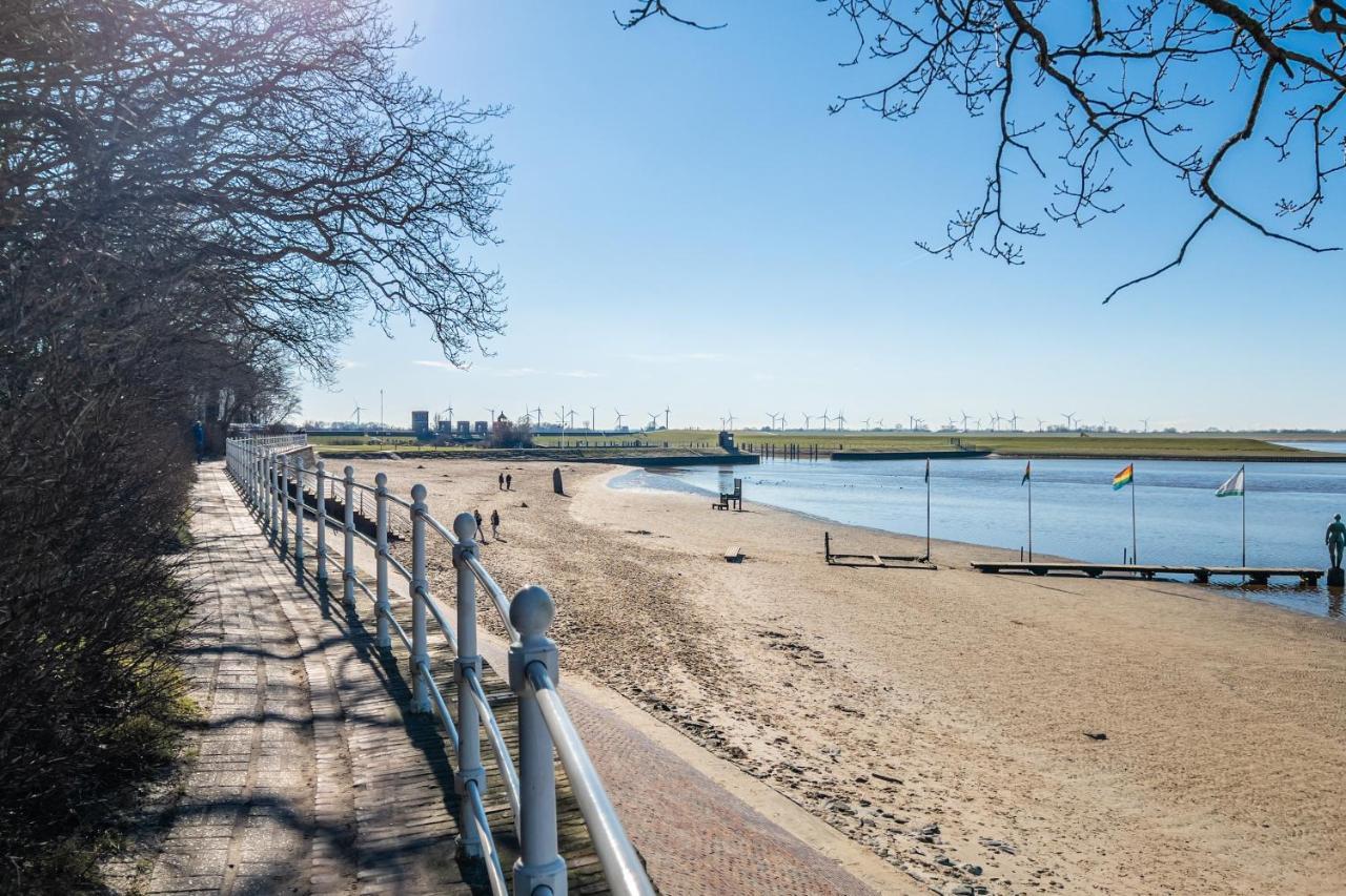 VIVID Ideal für 4 in Strandnähe mit Terrasse Varel Exterior foto
